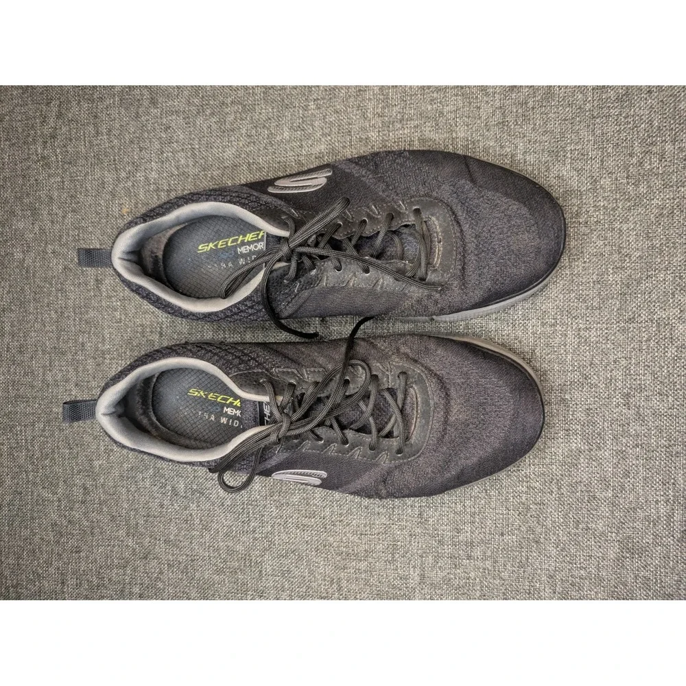 Skechers EQUALIZER 2.0 Skech-Knit Sneakers Mens 11 Extra Wide Fit Charcoal Shoes